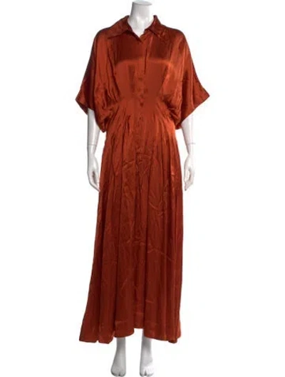 Pre-owned Palmer Harding Long Dress In Orange
