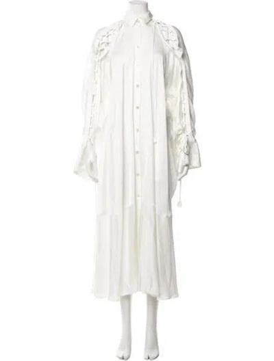 Pre-owned Palmer Harding Long Dress In White