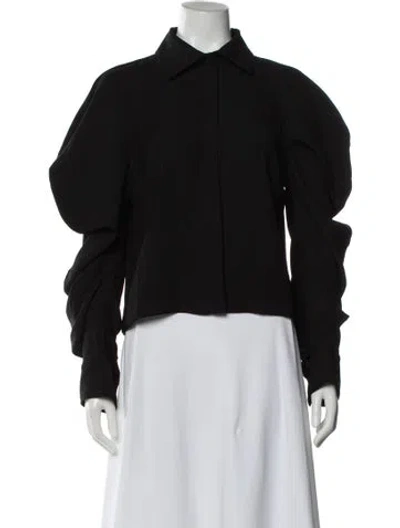 Pre-owned Palmer Harding Long Sleeve Blouse In Black