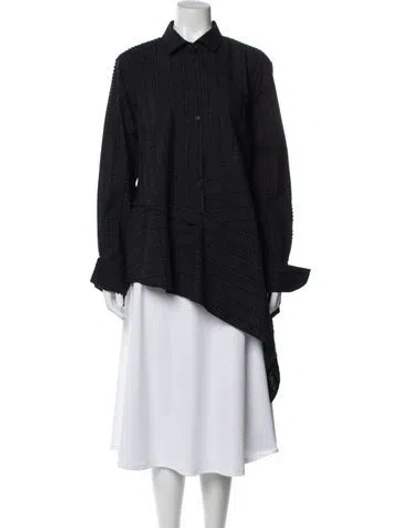 Pre-owned Palmer Harding Long Sleeve Blouse In Blue