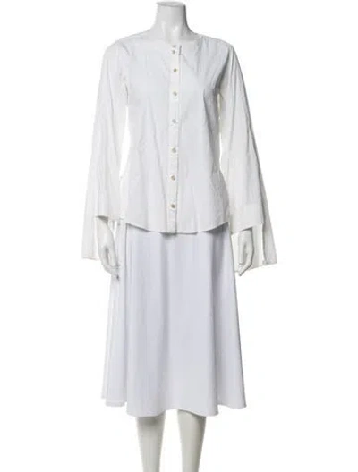 Pre-owned Palmer Harding Long Sleeve Blouse In Neutrals