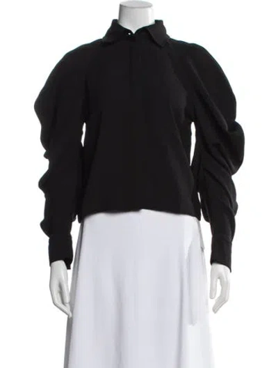 Pre-owned Palmer Harding Long Sleeve Blouse W/ Tags In Black