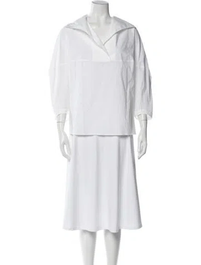 Pre-owned Palmer Harding Long Sleeve Blouse W/ Tags In White
