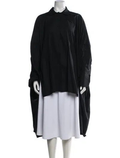 Pre-owned Palmer Harding Long Sleeve Button-up Top In Black
