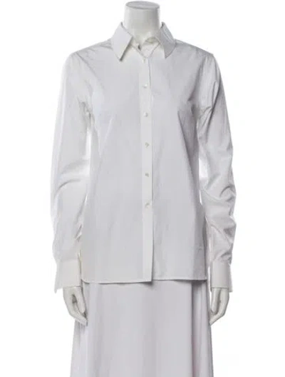 Pre-owned Palmer Harding Long Sleeve Button-up Top In Neutral