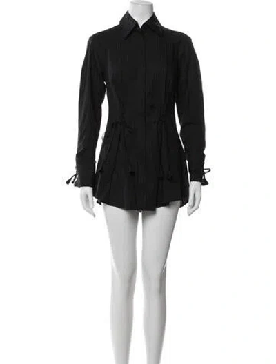 Pre-owned Palmer Harding Mini Dress In Black/blue