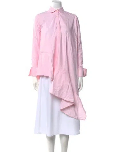 Pre-owned Palmer Harding Mock Neck Long Sleeve Tunic W/ Tags In Pink