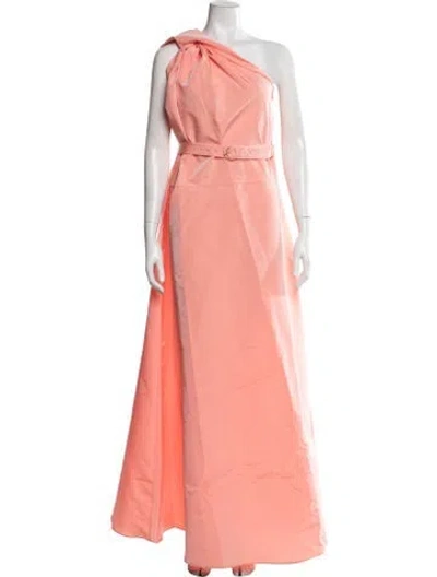 Pre-owned Palmer Harding One-shoulder Long Dress W/ Tags In Orange