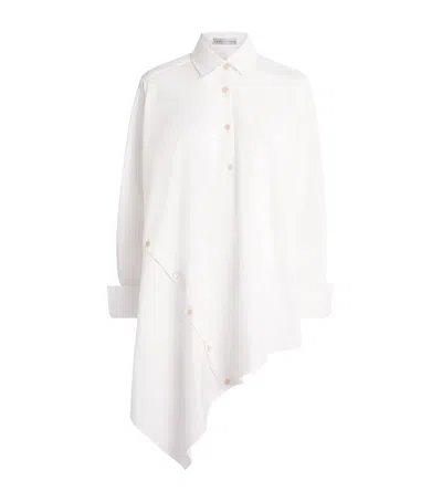 Palmer Harding Palmer//harding Cotton Deconstructed Asymmetric Sonder Shirt In White