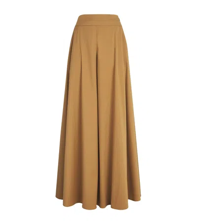 Palmer Harding Palmer//harding Cotton-sateen Clarity Trousers In Brown