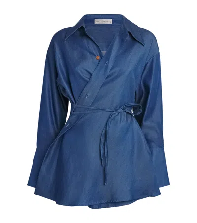 Palmer Harding Palmer//harding Denim Drift Shirt In Blue