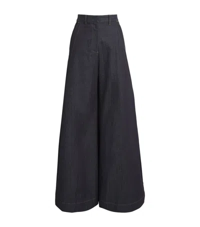 Palmer Harding Palmer//harding Elara High-rise Wide-leg Jeans In Blue
