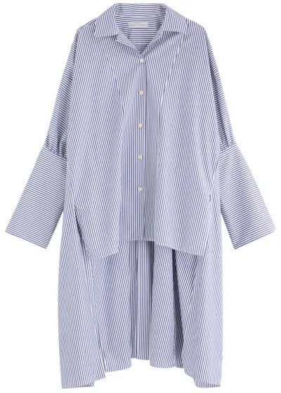 Palmer Harding Palmer//harding Emotive Striped Cotton-poplin Shirt In Blue