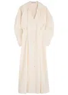 Palmer Harding Palmer//harding Honesty Open Twill Maxi Dress In Ivory