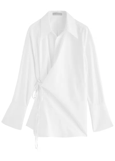 Palmer Harding Palmer//harding Love Revisited Cotton-blend Poplin Shirt In White