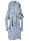 Palmer Harding Palmer//harding Tandem Asymmetric Satin Mini Dress In Light Blue