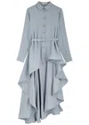 Palmer Harding Palmer//harding Waterfall Asymmetric Satin-crepe Shirt