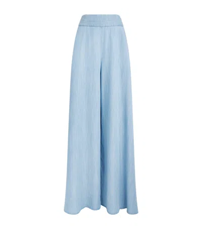 Palmer Harding Palmer//harding Wide-leg Clarity Trousers In Blue