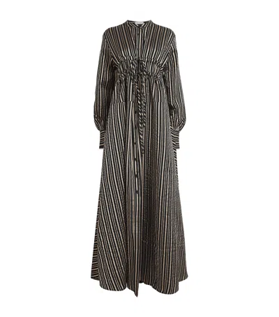 Palmer Harding Palmer//harding Wool-blend Clarity Maxi Dress In Black