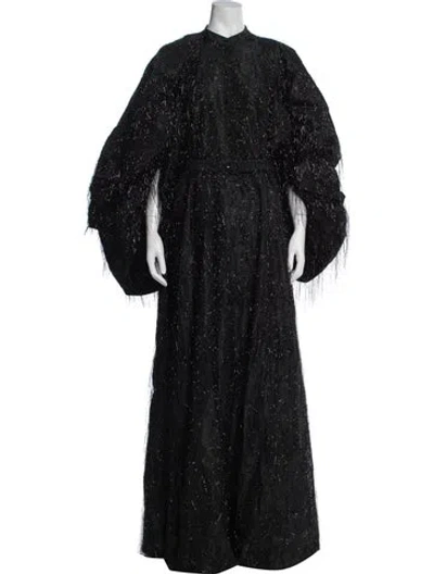 Pre-owned Palmer Harding Patterned Long Dress W/ Tags In Black