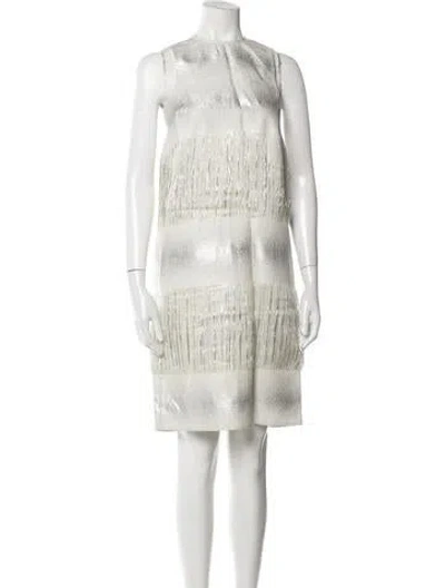 Pre-owned Palmer Harding Printed Knee-length Dress In Neutral