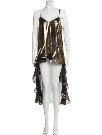 Pre-owned Palmer Harding Printed Midi Length Dress W/ Tags In Multi