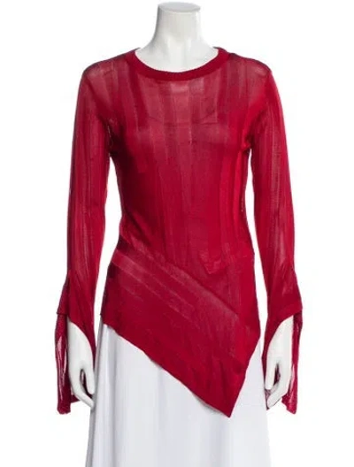 Pre-owned Palmer Harding Scoop Neck Sweater In Red