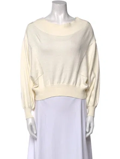 Pre-owned Palmer Harding Scoop Neck Sweater W/ Tags In White