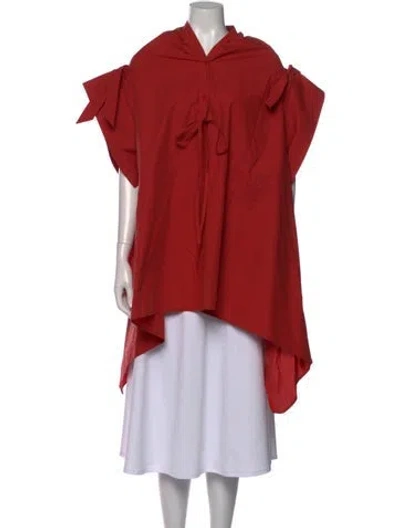 Pre-owned Palmer Harding Short Sleeve Blouse In Red