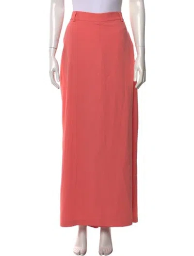 Pre-owned Palmer Harding Silk Wide Leg Pants In Pink