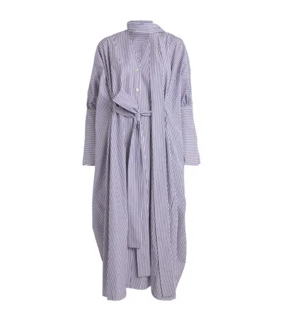 Palmer Harding Striped Emotive Midi Dress In Blue