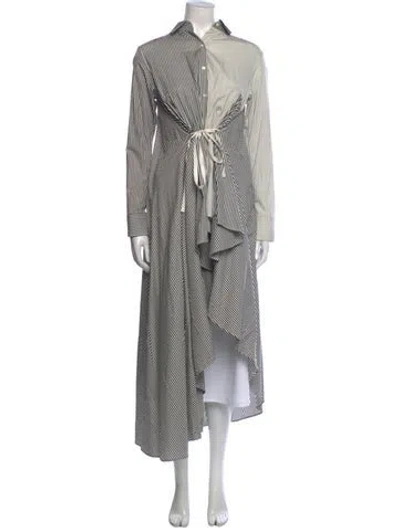 Pre-owned Palmer Harding Striped Long Sleeve Tunic In Multi