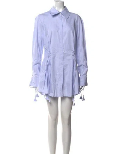 Pre-owned Palmer Harding Striped Mini Dress W/ Tags In Purple