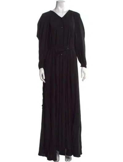 Pre-owned Palmer Harding V-neck Long Dress W/ Tags In Black