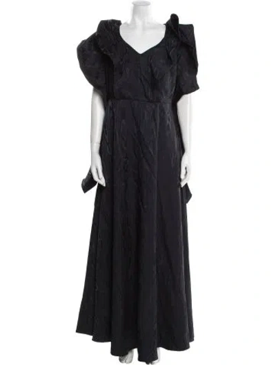 Pre-owned Palmer Harding V-neck Long Dress W/ Tags In Blue