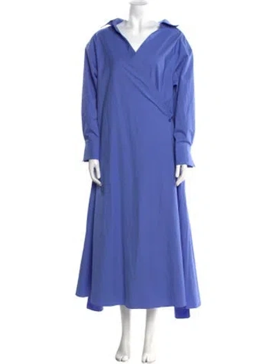 Pre-owned Palmer Harding V-neck Long Dress W/ Tags In Blue