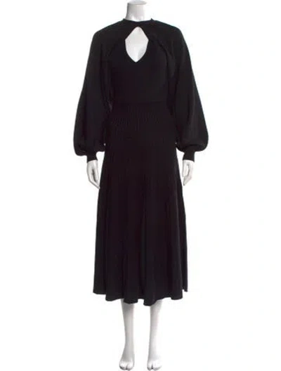 Pre-owned Palmer Harding V-neck Midi Length Dress W/ Tags In Brown