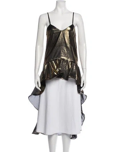 Pre-owned Palmer Harding V-neck Sleeveless Top W/ Tags In Multicolor
