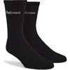 Palmes 2-pack Logo Crew Socks In Black