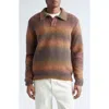 Palmes Baby Alpaca & Merino Wool Blend Polo Sweater In Multi
