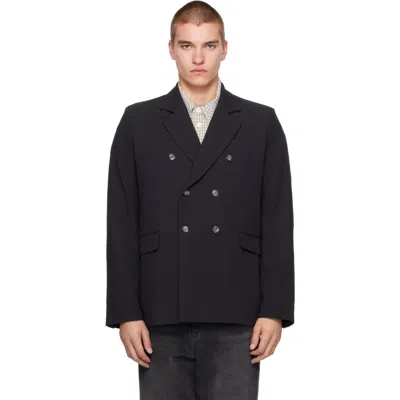 Palmes Black Double-breasted Blazer