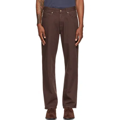 Palmes Brown Coarse Trousers