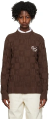 Palmes Brown Love Sweater In Brown