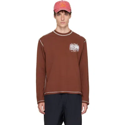 Palmes Brown Mermaid Long-sleeve T-shirt