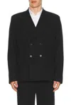 Palmes Double Breasted Blazer In Black