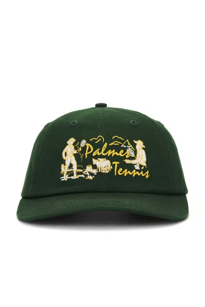 Palmes Dustup 6 Panel Cap In Dark Green