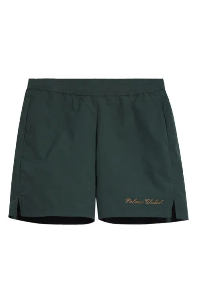 Palmes Global Tennis Shorts In Dark Green