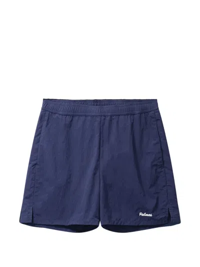 Palmes Logo-detail Shorts In Blue