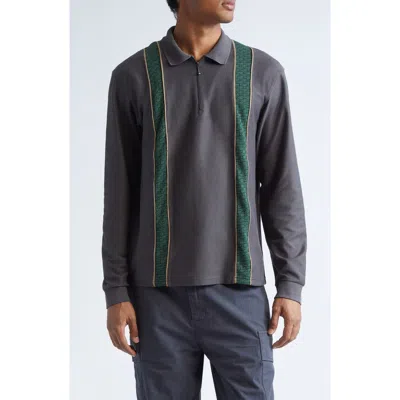 PALMES PALMES LONG SLEEVE PANELED POLO