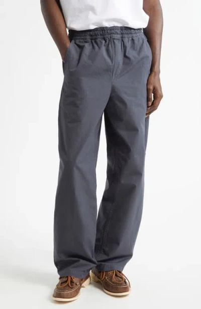 Palmes Lucien Cotton Ripstop Pants In Charcoal